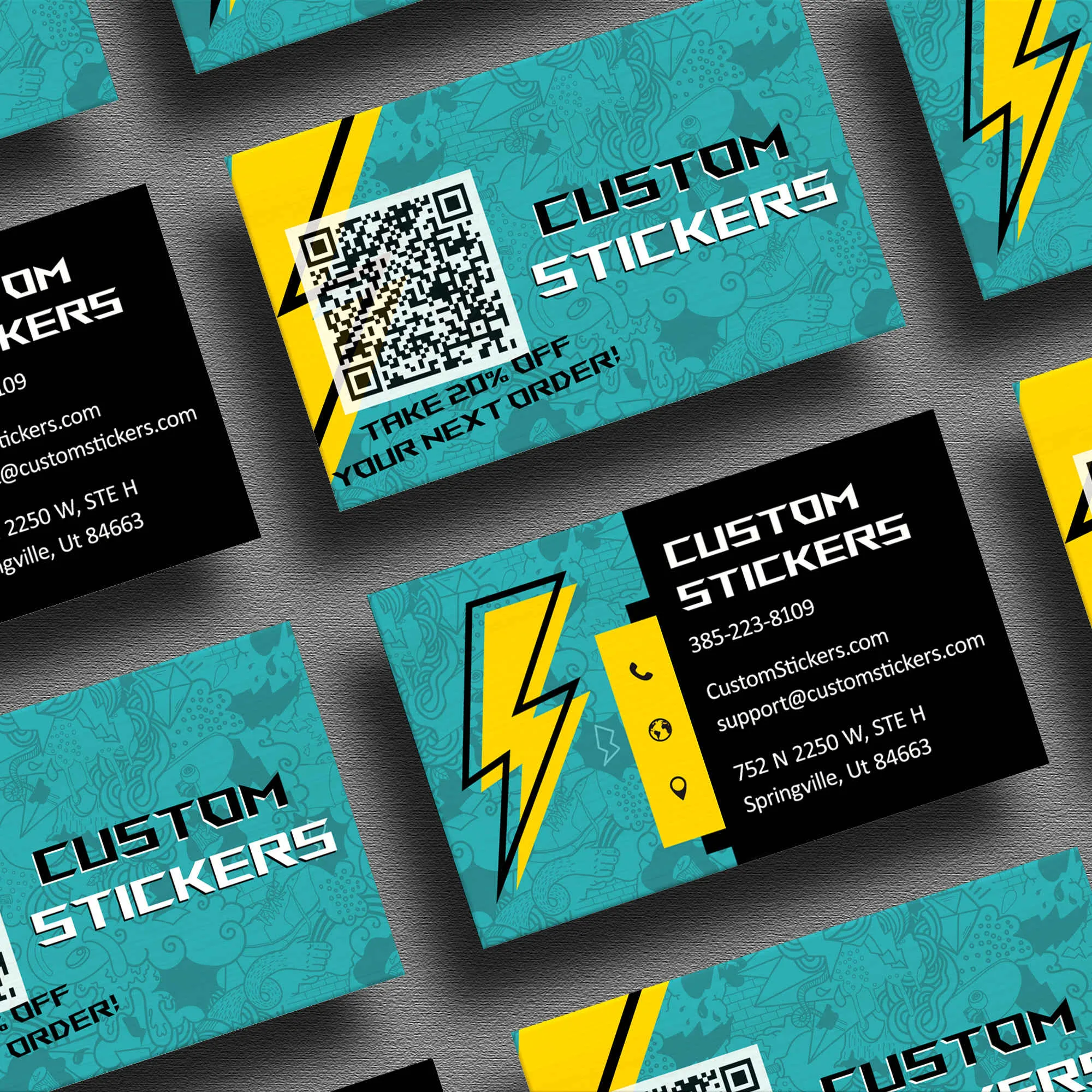 100x Business Cards Double Sided 16pt | $10