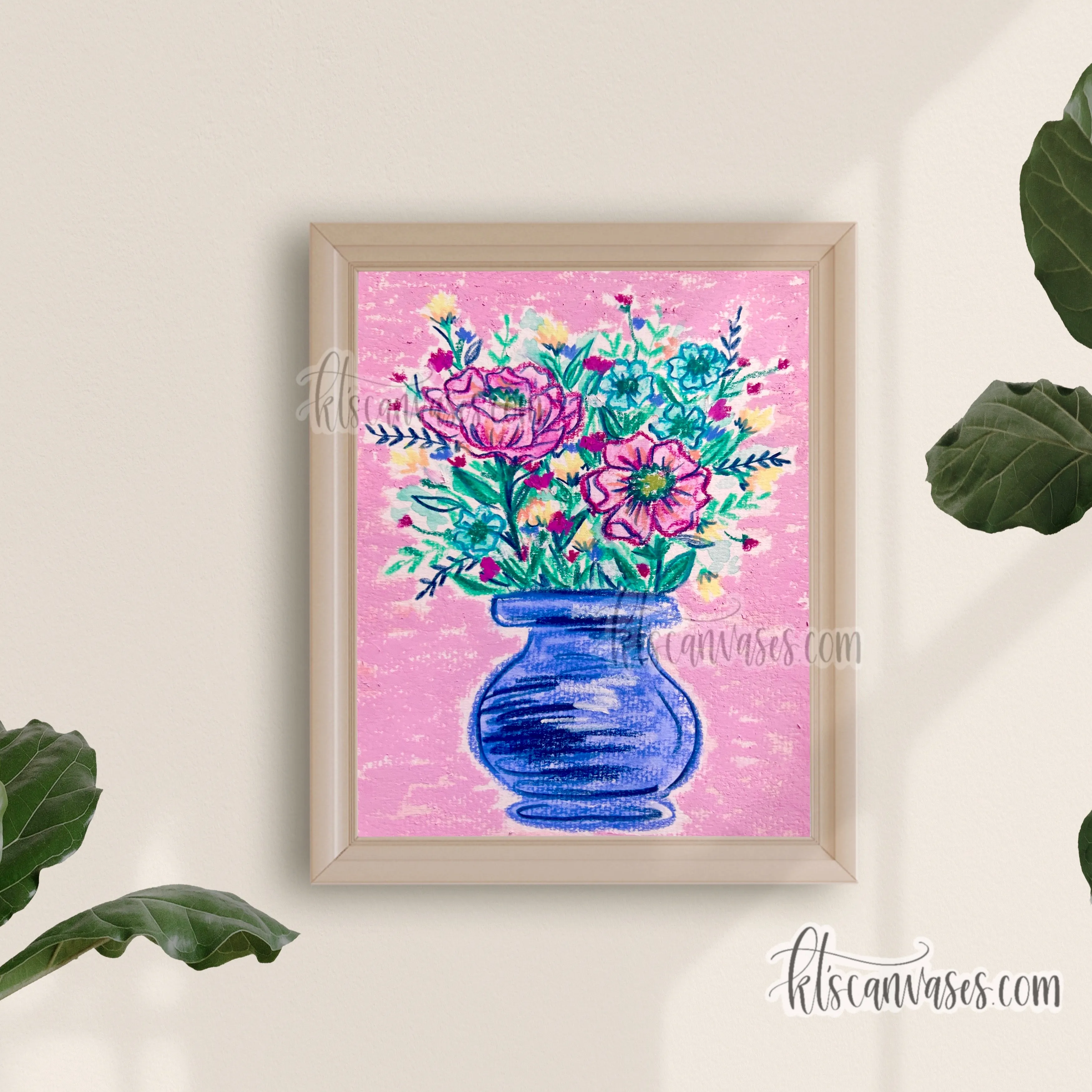 Abstract Florals No. 17 Art Print