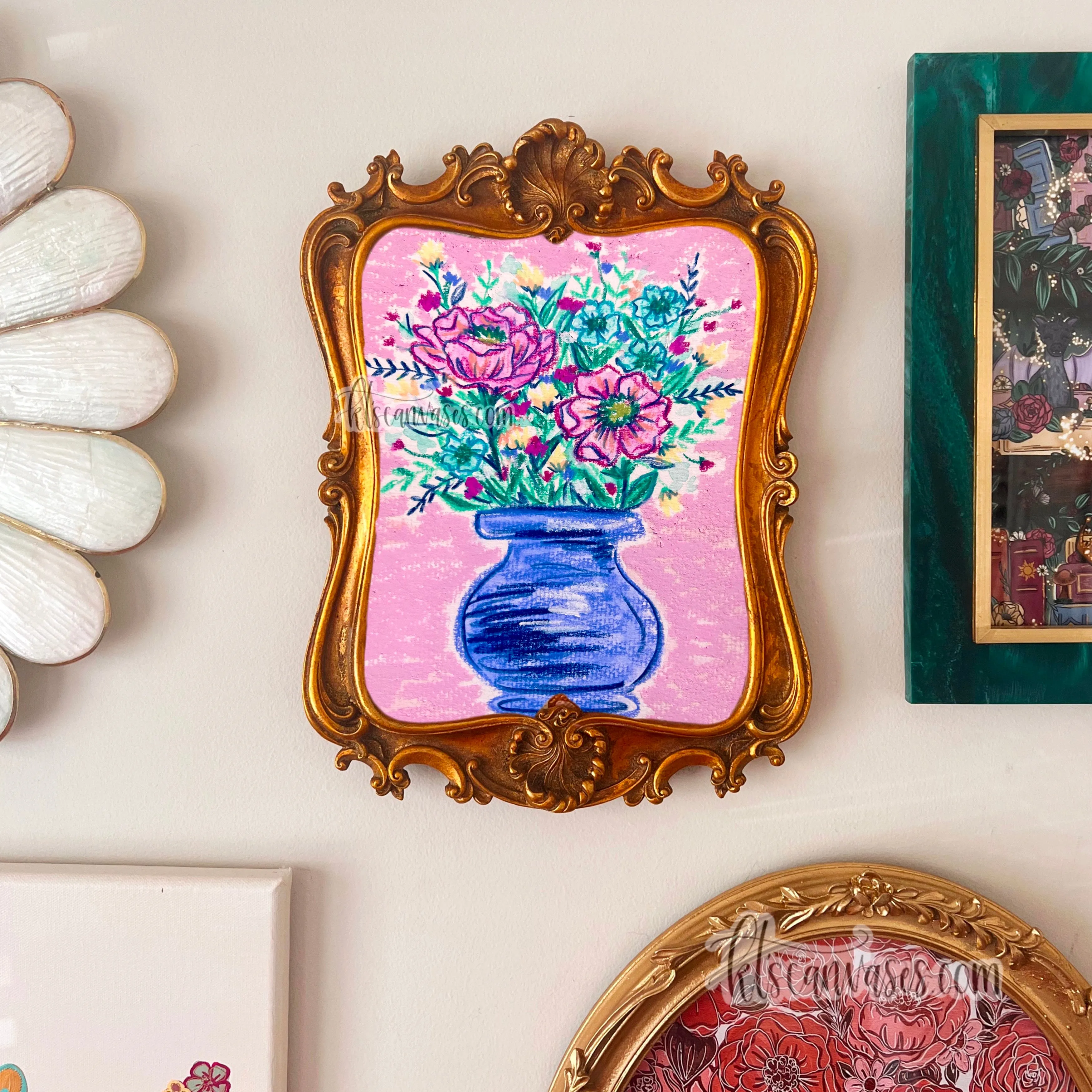 Abstract Florals No. 17 Art Print