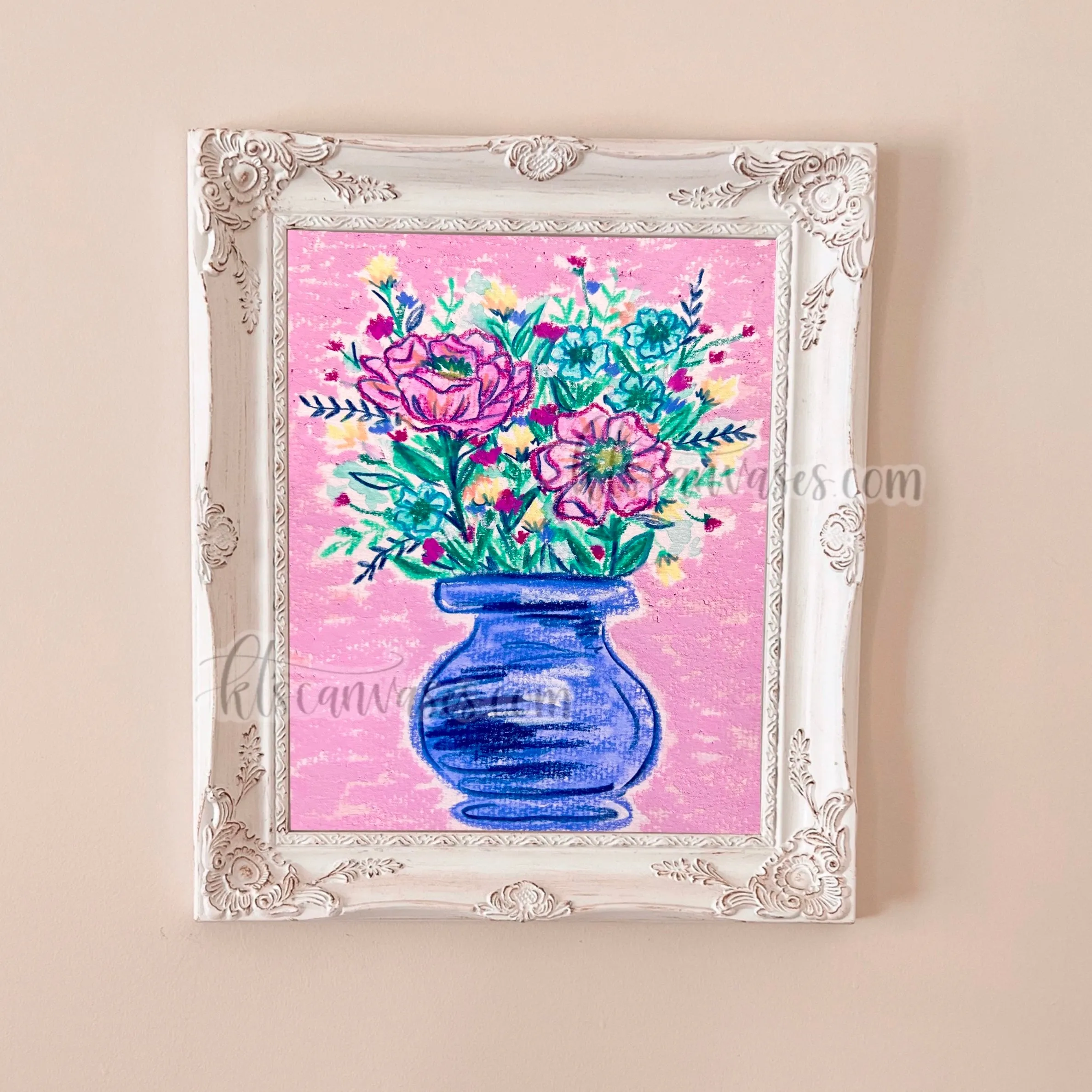 Abstract Florals No. 17 Art Print