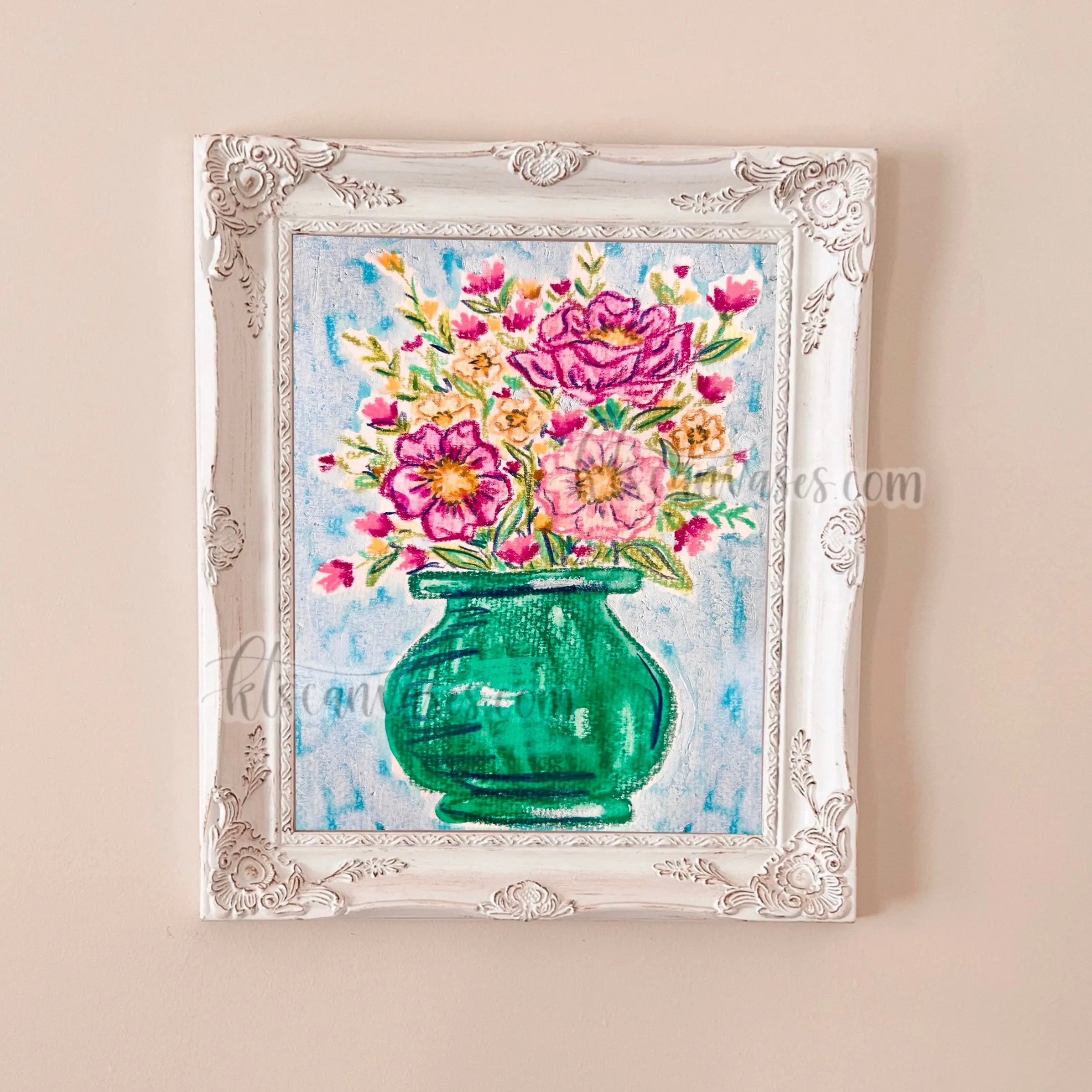 Abstract Florals No. 18 Art Print