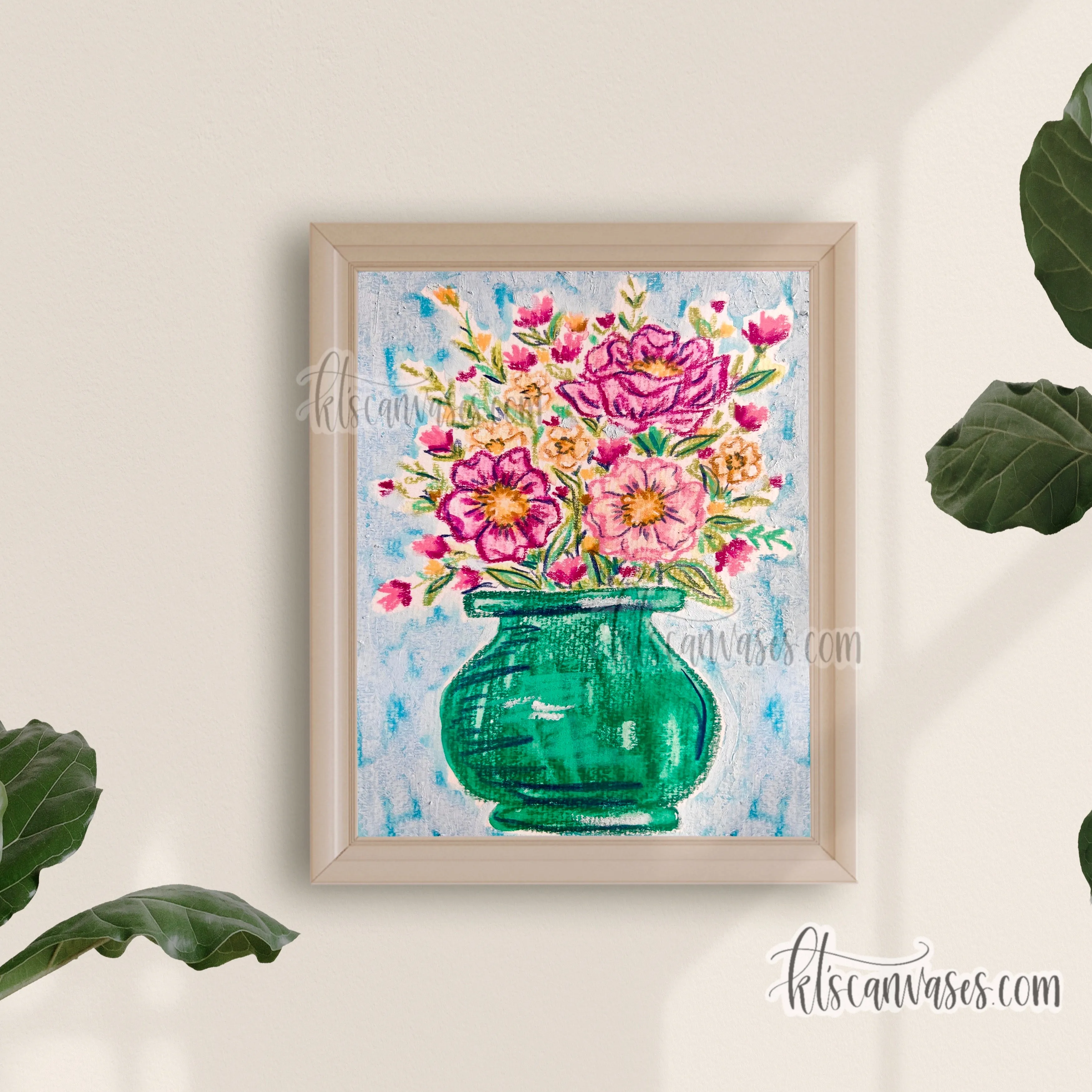 Abstract Florals No. 18 Art Print