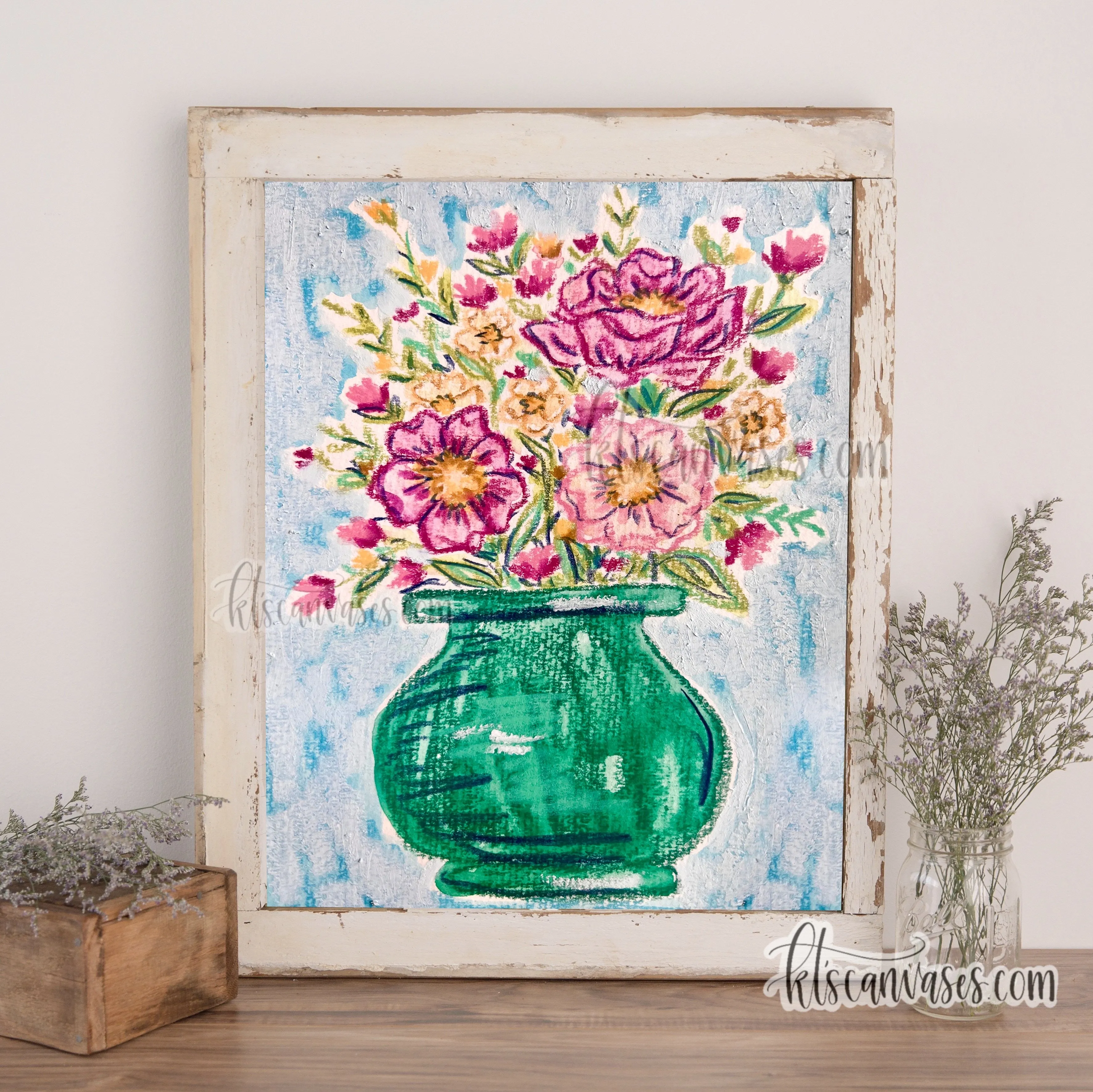 Abstract Florals No. 18 Art Print