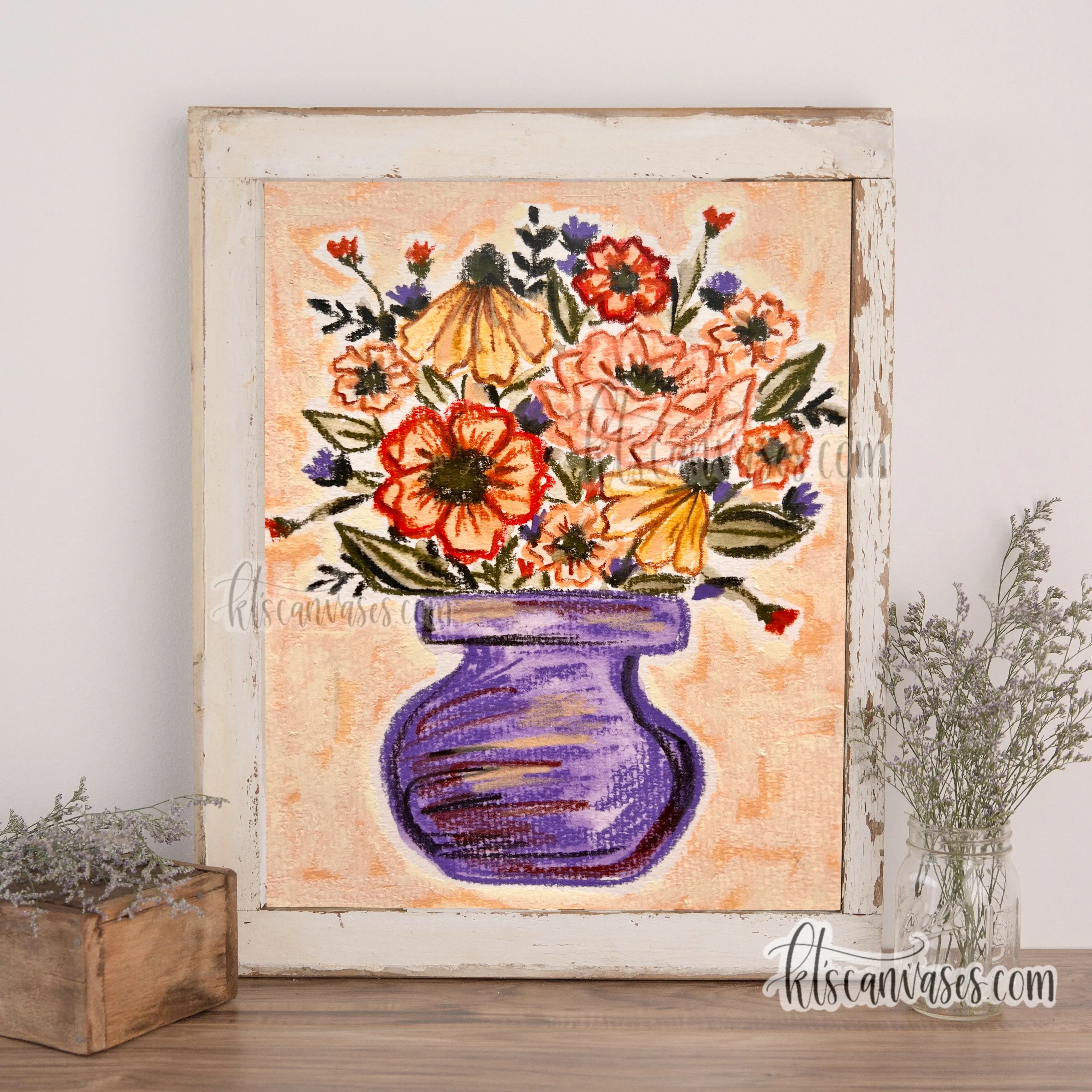 Abstract Florals No. 19 Art Print
