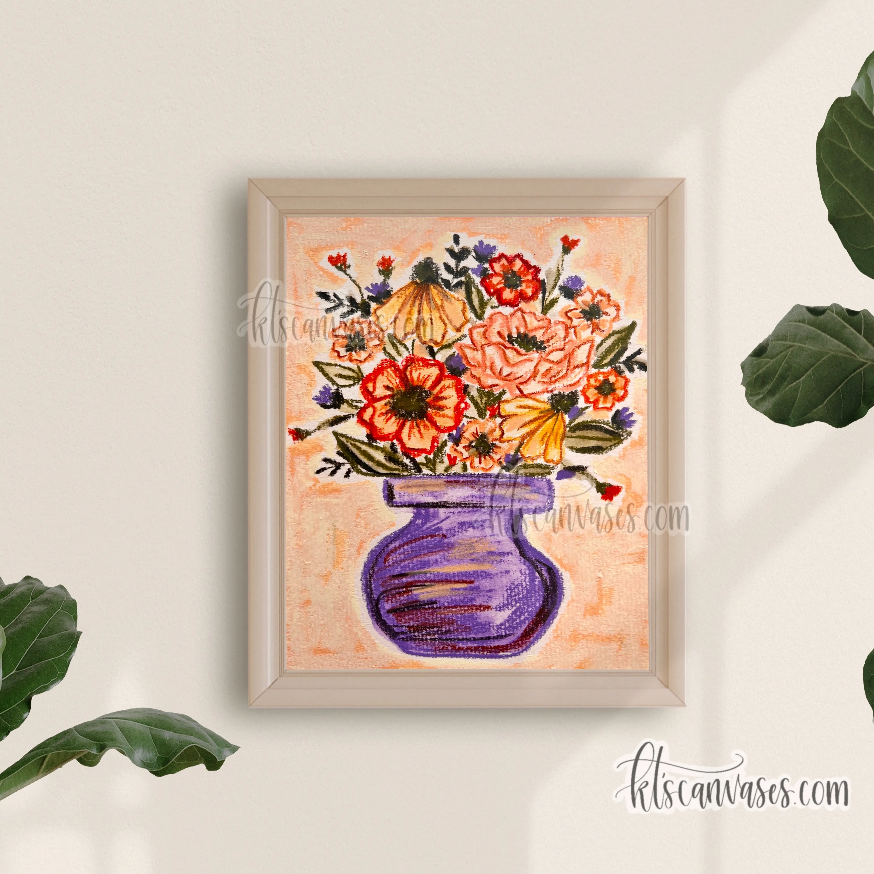 Abstract Florals No. 19 Art Print