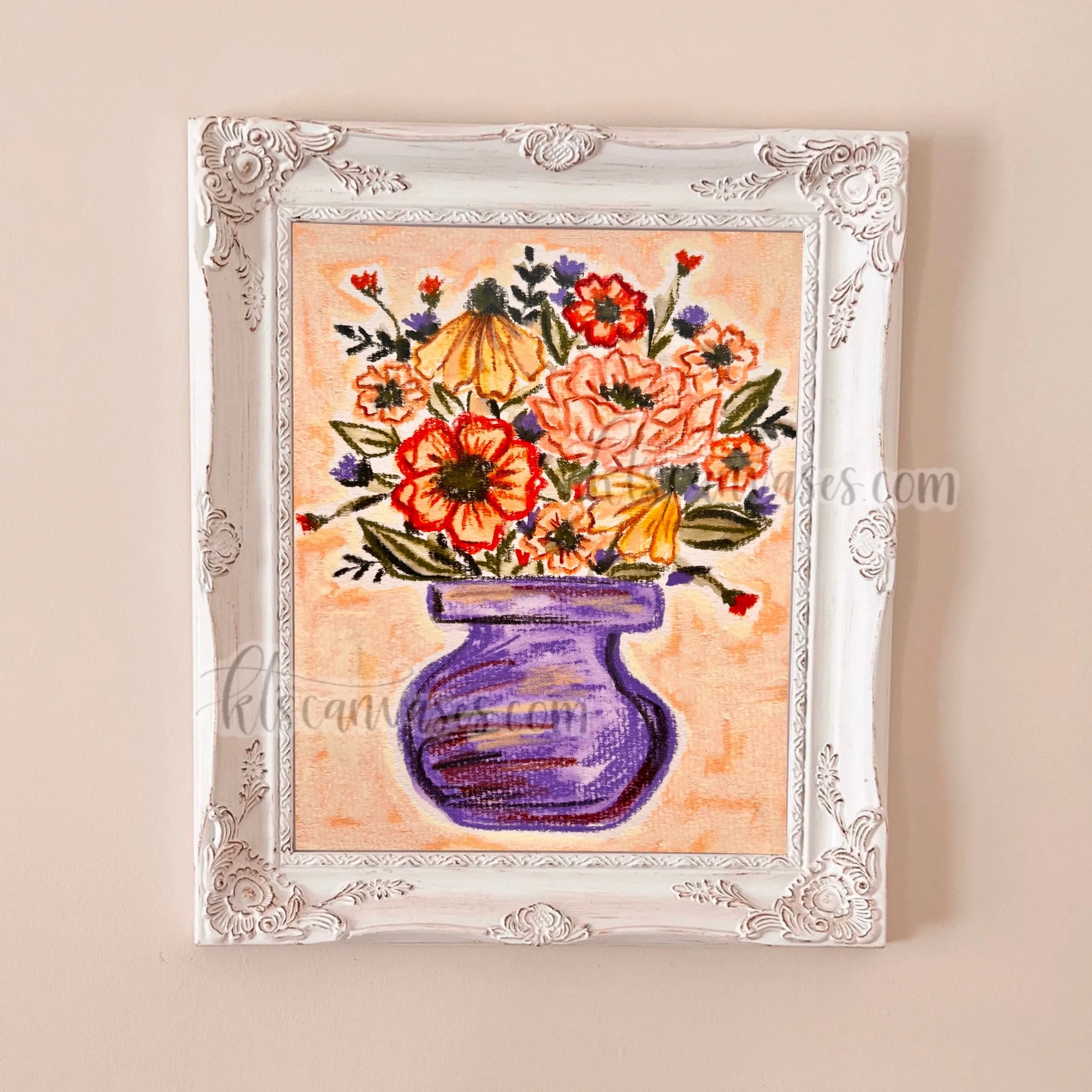 Abstract Florals No. 19 Art Print