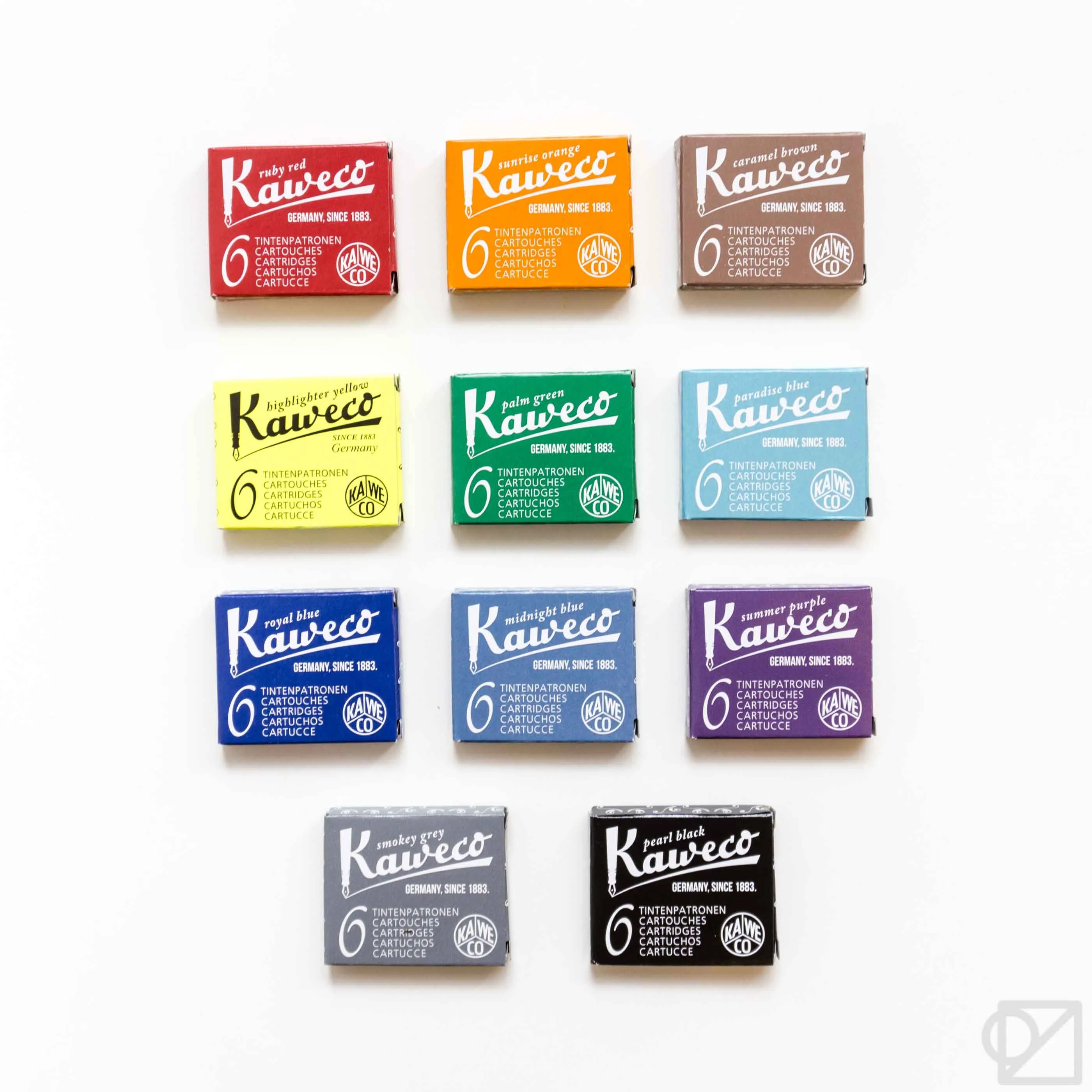 Kaweco Fountain Pen Refill Ink Cartridges 6 pack