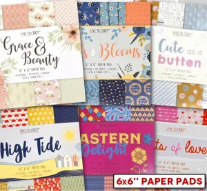 Love to Craft 6x6 Paper Pad Assortment - 6 Pads (LCPAP001)