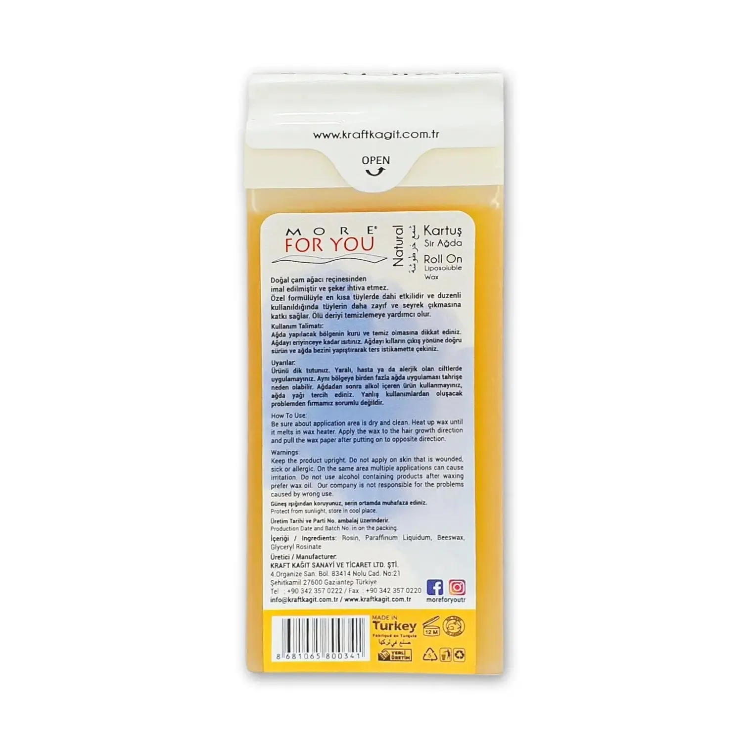 More For You Roll-On Liposoluble Wax 100ml