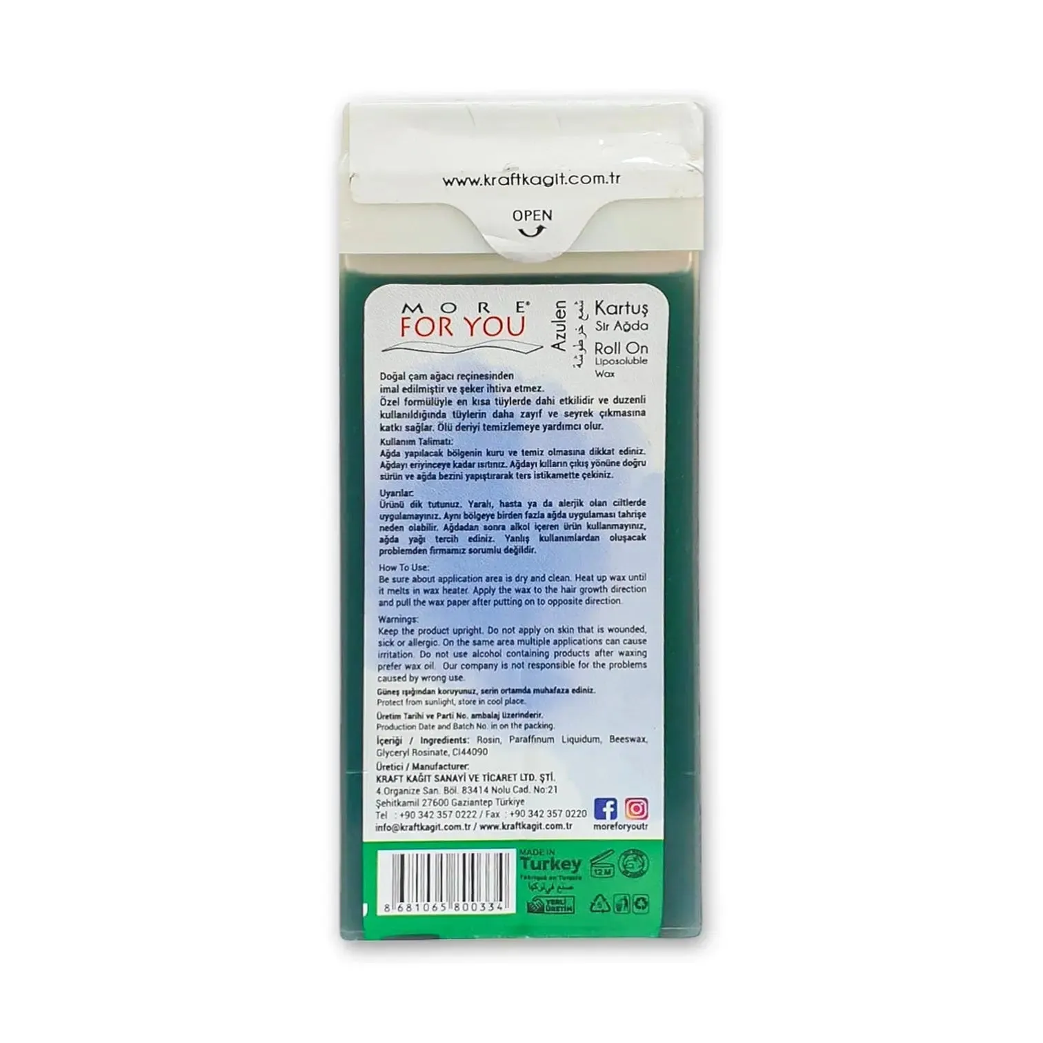 More For You Roll-On Liposoluble Wax 100ml