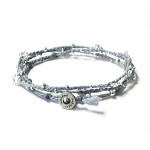 Triple Wrap Bracelet- Blå